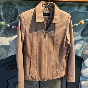 Jones New York Brown Leather Jacket